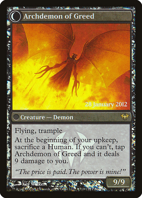 Ravenous Demon // Archdemon of Greed - FOIL