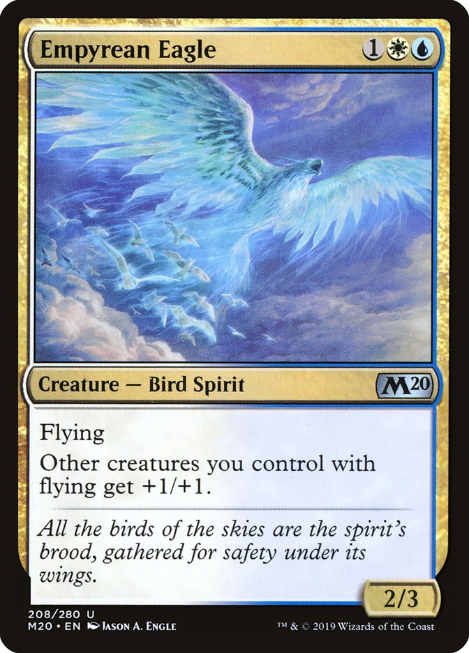This Is An Image Of The Magic The Gathering Card Empyrean Eagle From The Set Foundations - Designed By Artist Jason A. Engle