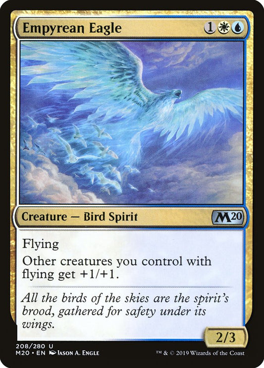 This Is An Image Of The Magic The Gathering Card Empyrean Eagle From The Set Foundations - Designed By Artist Jason A. Engle