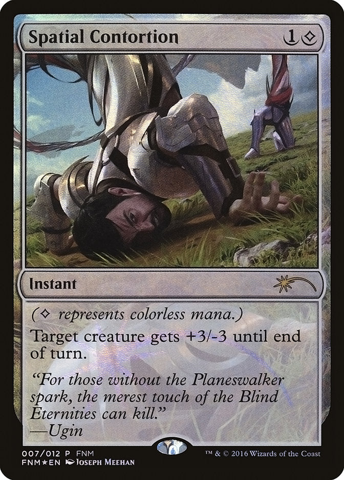 This Is An Image Of The Magic The Gathering Card Spatial Contortion From The Set Commander Masters - Designed By Artist Daarken