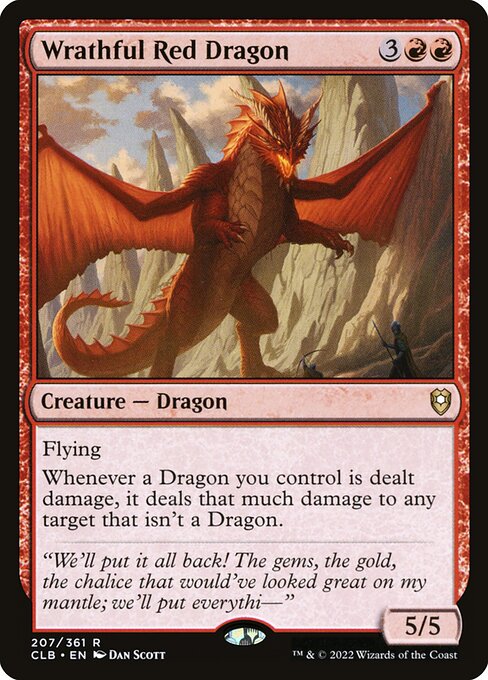 Wrathful Red Dragon - FOIL