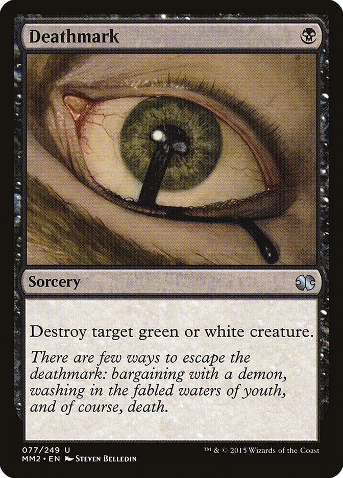 This Is An Image Of The Magic The Gathering Card Deathmark From The Set Foundations - Designed By Artist Jeremy Jarvis