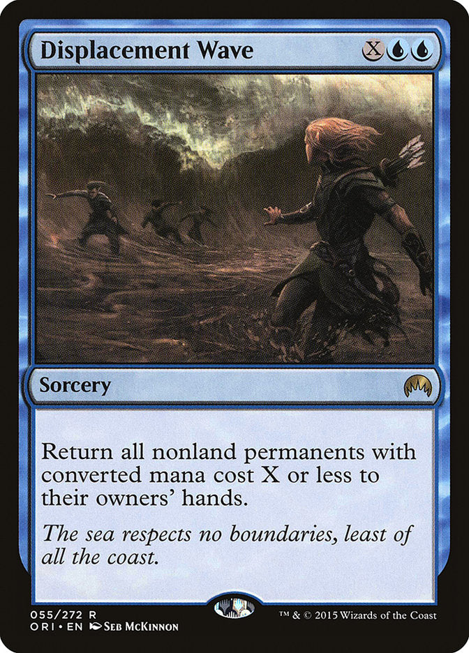 This Is An Image Of The Magic The Gathering Card Displacement Wave From The Set Magic Origins - Designed By Artist Seb McKinnon