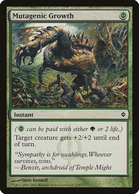 This Is An Image Of The Magic The Gathering Card Mutagenic Growth From The Set Modern Masters 2015 - Designed By Artist Dave Kendall