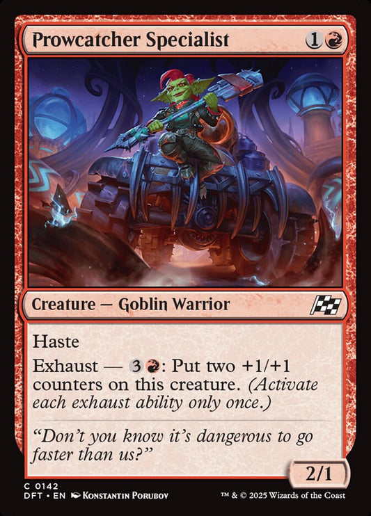 This Is An Image Of The Magic The Gathering Card Prowcatcher Specialist From The Set Aetherdrift - Designed By Artist Konstantin Porubov