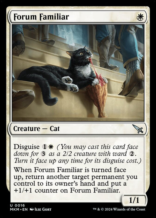 This Is An Image Of The Magic The Gathering Card Forum Familiar From The Set Murders at Karlov Manor - Designed By Artist Ilse Gort