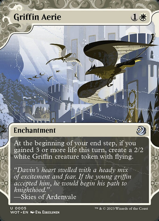 This Is An Image Of The Magic The Gathering Card Griffin Aerie From The Set Core Set 2021 - Designed By Artist Milivoj Ćeran