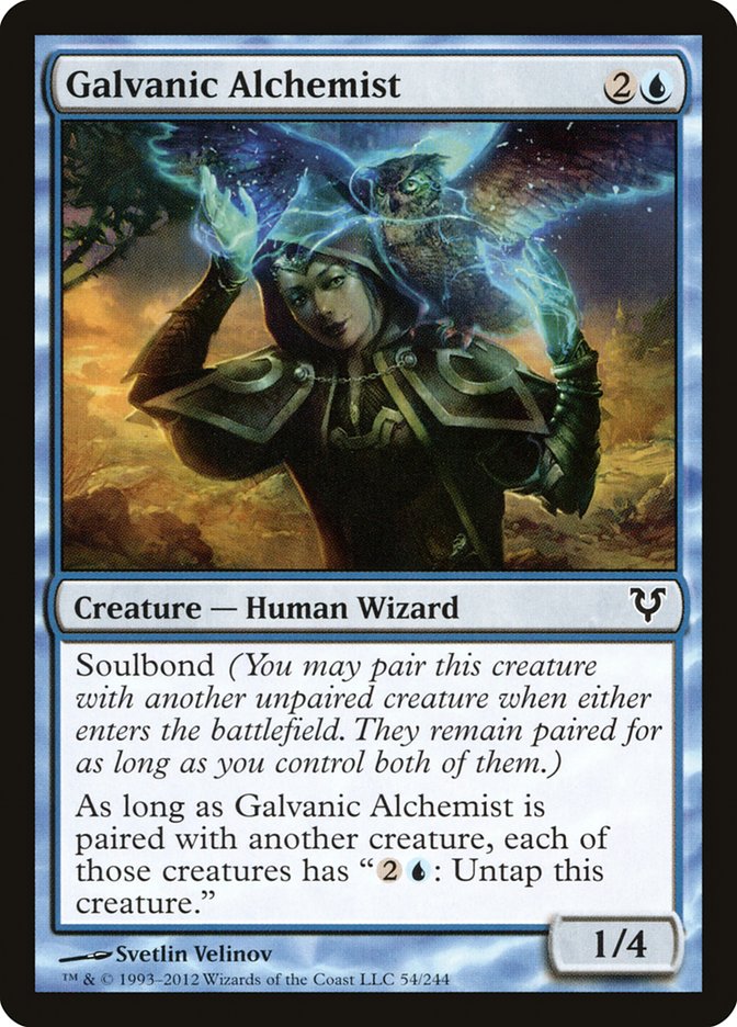 This Is An Image Of The Magic The Gathering Card Galvanic Alchemist From The Set Avacyn Restored - Designed By Artist Svetlin Velinov