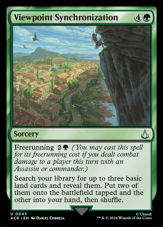 This Is An Image Of The Magic The Gathering Card Viewpoint Synchronization From The Set Assassin's Creed - Designed By Artist Daniel Correia
