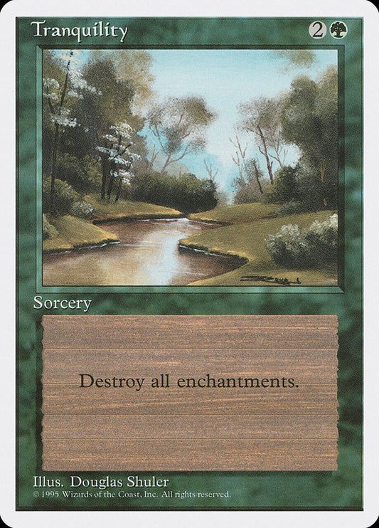 This Is An Image Of The Magic The Gathering Card Tranquility From The Set Tempest Remastered - Designed By Artist Margaret Organ-Kean