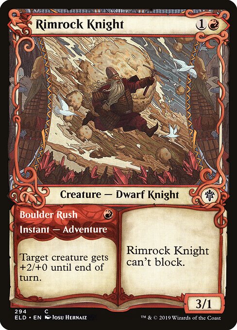 Rimrock Knight // Boulder Rush - FOIL