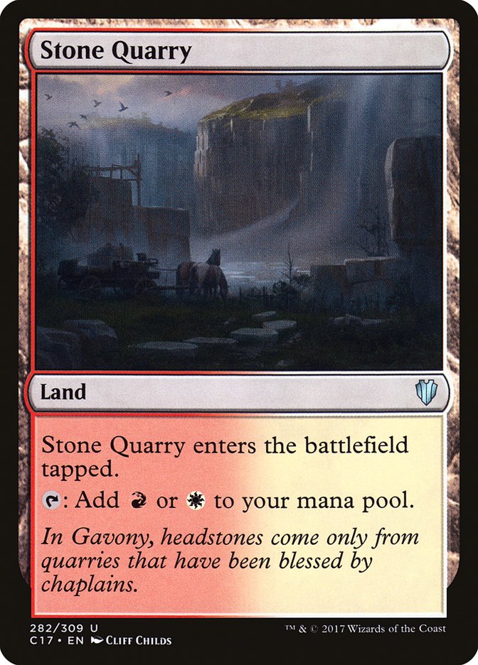 This Is An Image Of The Magic The Gathering Card Stone Quarry From The Set Commander Legends - Designed By Artist Noah Bradley