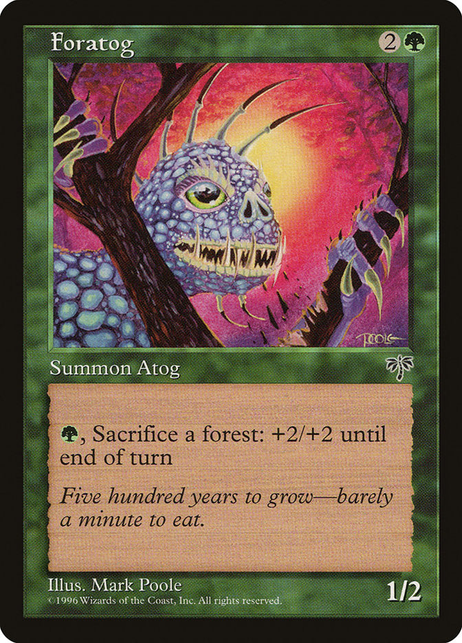 This Is An Image Of The Magic The Gathering Card Foratog From The Set Eighth Edition - Designed By Artist Mark Poole