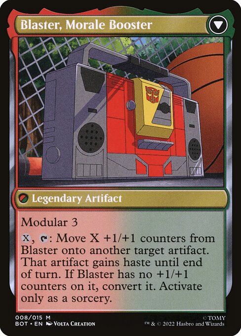 Blaster, Combat DJ // Blaster, Morale Booster - FOIL