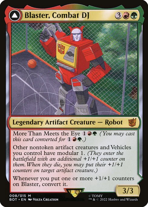 Blaster, Combat DJ // Blaster, Morale Booster - FOIL