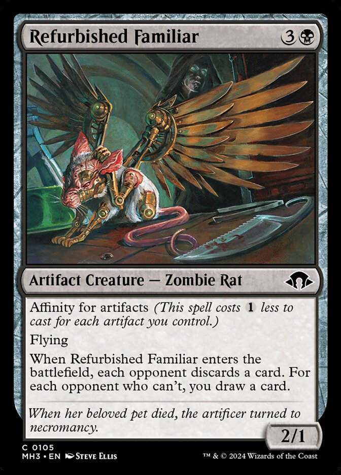 This Is An Image Of The Magic The Gathering Card Refurbished Familiar From The Set Modern Horizons 3 - Designed By Artist Steve Ellis