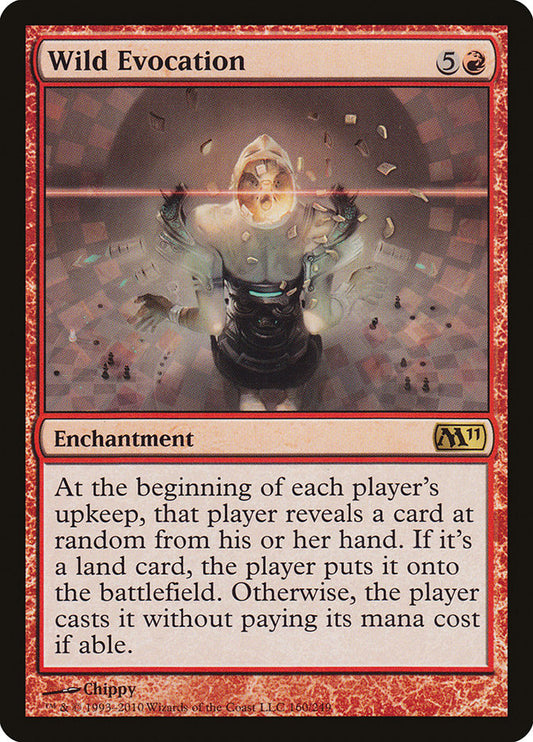 This Is An Image Of The Magic The Gathering Card Wild Evocation From The Set Magic 2011 - Designed By Artist Chippy
