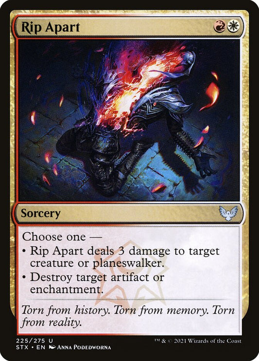 This Is An Image Of The Magic The Gathering Card Rip Apart From The Set Strixhaven: School of Mages - Designed By Artist Anna Podedworna