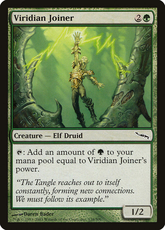 This Is An Image Of The Magic The Gathering Card Viridian Joiner From The Set Mirrodin - Designed By Artist Daren Bader