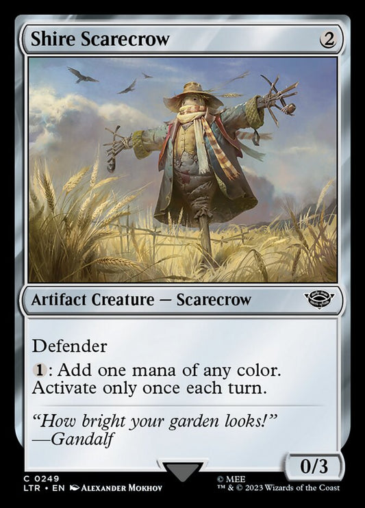 This Is An Image Of The Magic The Gathering Card Shire Scarecrow From The Set The Lord of the Rings: Tales of Middle-earth - Designed By Artist Alexander Mokhov
