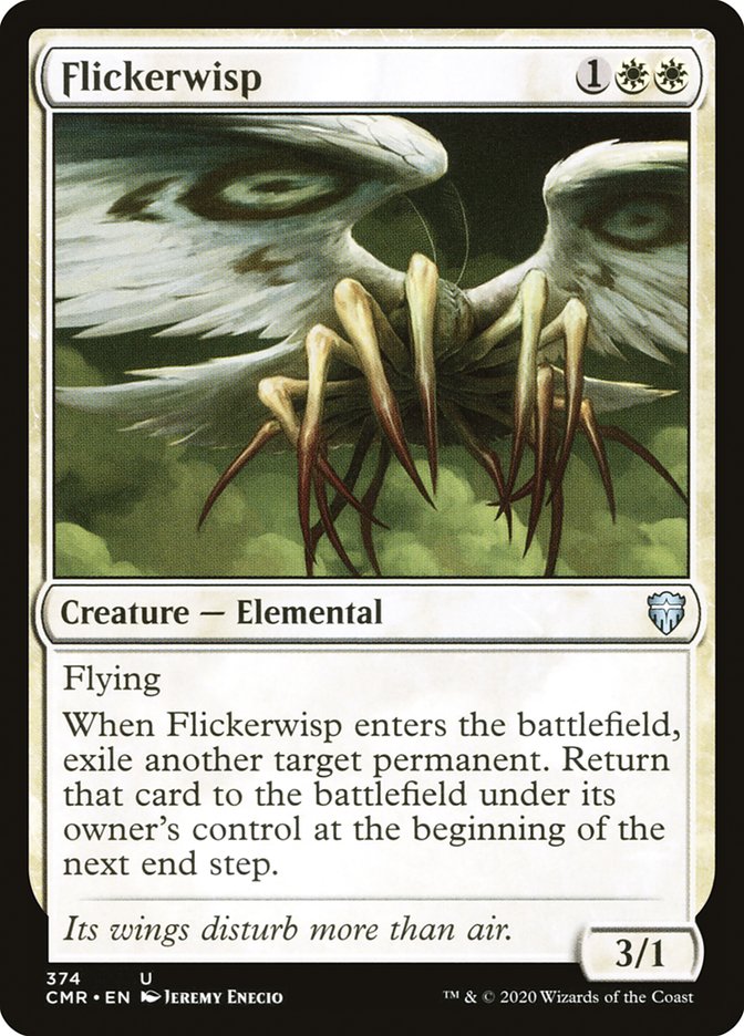 This Is An Image Of The Magic The Gathering Card Flickerwisp From The Set Double Masters 2022 - Designed By Artist Jeremy Enecio