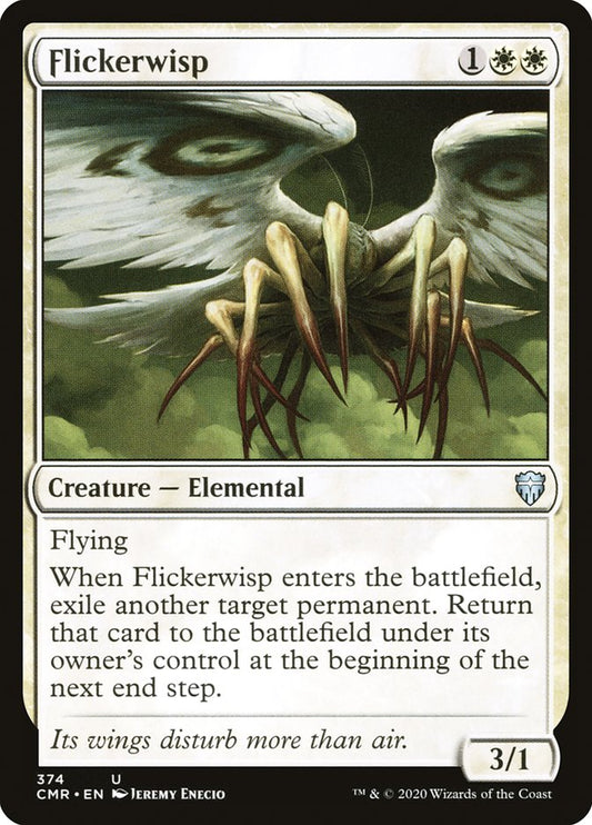 This Is An Image Of The Magic The Gathering Card Flickerwisp From The Set Double Masters 2022 - Designed By Artist Jeremy Enecio