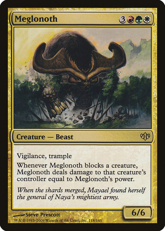 This Is An Image Of The Magic The Gathering Card Meglonoth From The Set Conflux - Designed By Artist Steve Prescott