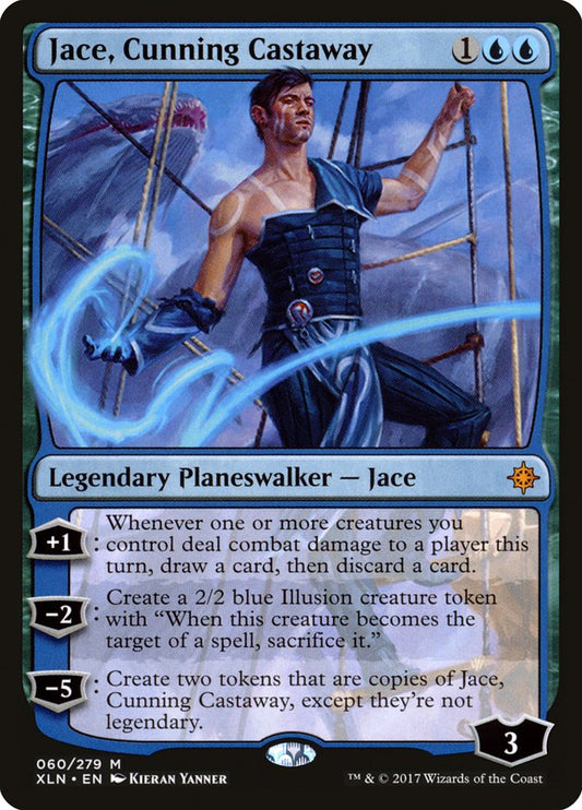 This Is An Image Of The Magic The Gathering Card Jace, Cunning Castaway From The Set Ixalan - Designed By Artist Kieran Yanner