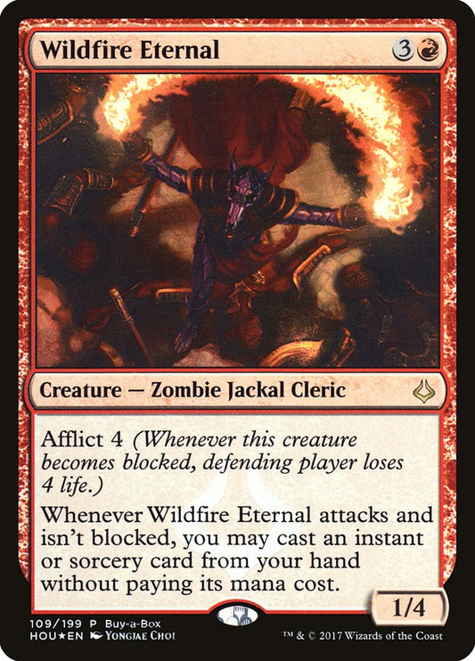 This Is An Image Of The Magic The Gathering Card Wildfire Eternal From The Set Hour of Devastation - Designed By Artist Magali Villeneuve