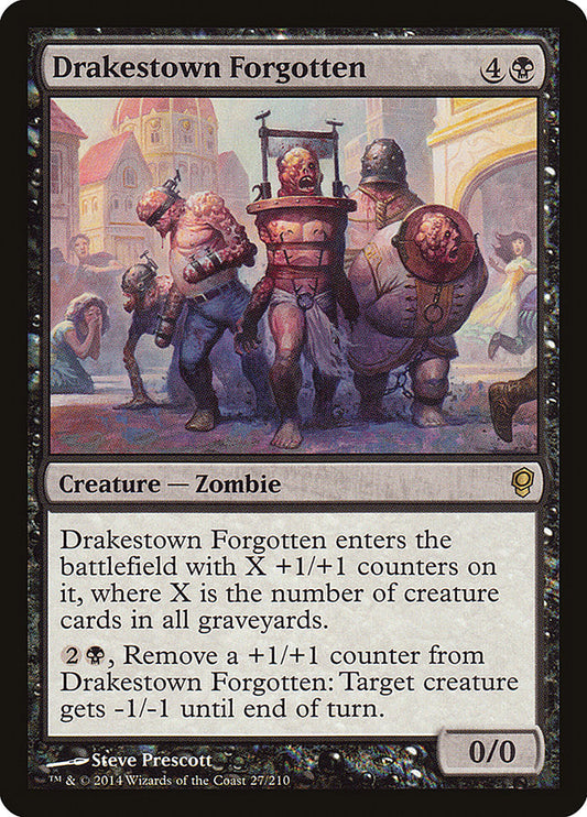 This Is An Image Of The Magic The Gathering Card Drakestown Forgotten From The Set Vintage Masters - Designed By Artist Steve Prescott