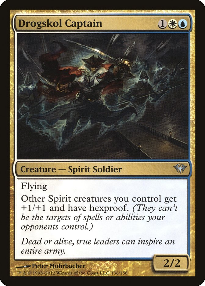 This Is An Image Of The Magic The Gathering Card Drogskol Captain From The Set Crimson Vow Commander - Designed By Artist Cristi Balanescu