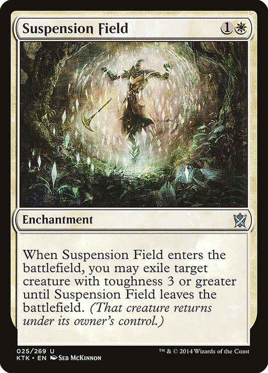 This Is An Image Of The Magic The Gathering Card Suspension Field From The Set Khans of Tarkir - Designed By Artist Seb McKinnon