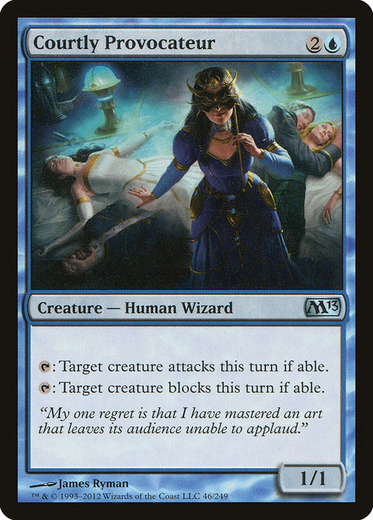 This Is An Image Of The Magic The Gathering Card Courtly Provocateur From The Set Magic 2013 - Designed By Artist James Ryman