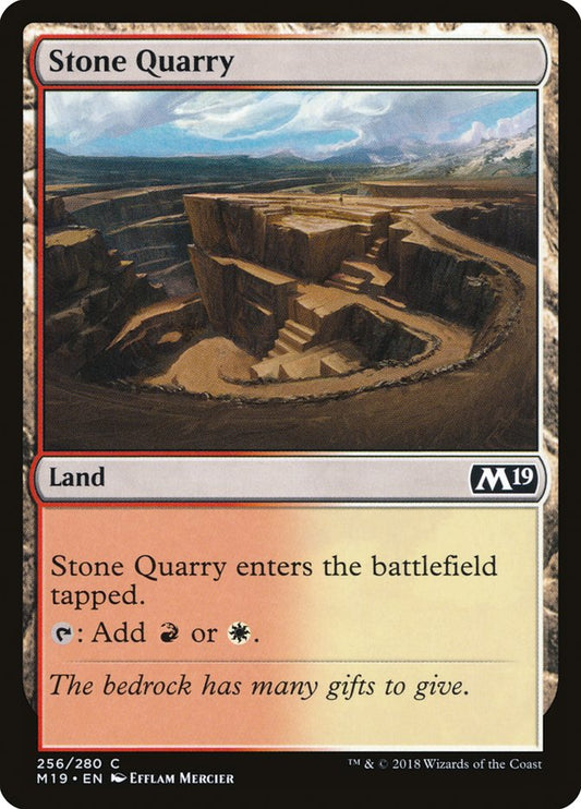 This Is An Image Of The Magic The Gathering Card Stone Quarry From The Set Commander Legends - Designed By Artist Noah Bradley