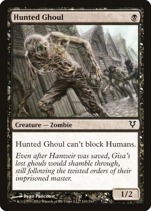 This Is An Image Of The Magic The Gathering Card Hunted Ghoul From The Set Avacyn Restored - Designed By Artist Ryan Pancoast