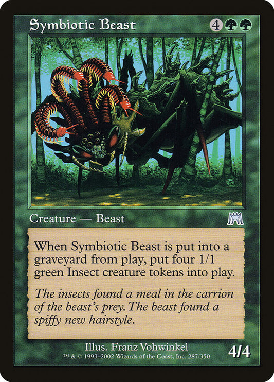 This Is An Image Of The Magic The Gathering Card Symbiotic Beast From The Set Dominaria Remastered - Designed By Artist Ilse Gort