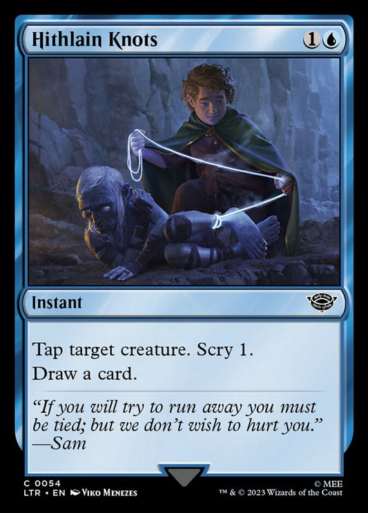 This Is An Image Of The Magic The Gathering Card Hithlain Knots From The Set The Lord of the Rings: Tales of Middle-earth - Designed By Artist Viko Menezes