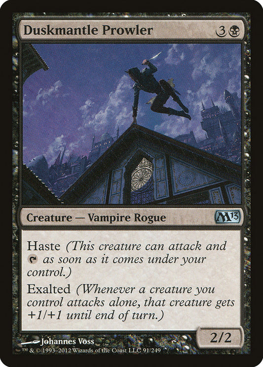 This Is An Image Of The Magic The Gathering Card Duskmantle Prowler From The Set Magic 2013 - Designed By Artist Johannes Voss