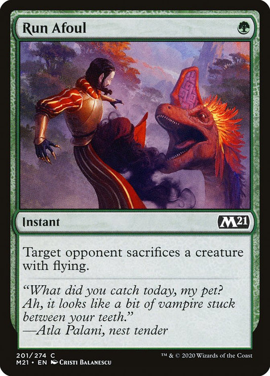 This Is An Image Of The Magic The Gathering Card Run Afoul From The Set Core Set 2021 - Designed By Artist Cristi Balanescu