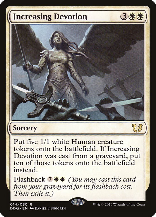 This Is An Image Of The Magic The Gathering Card Increasing Devotion From The Set Commander 2020 - Designed By Artist Daniel Ljunggren