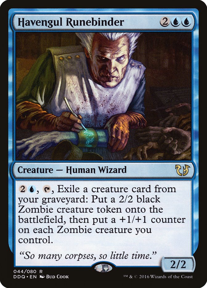 This Is An Image Of The Magic The Gathering Card Havengul Runebinder From The Set Midnight Hunt Commander - Designed By Artist Bud Cook