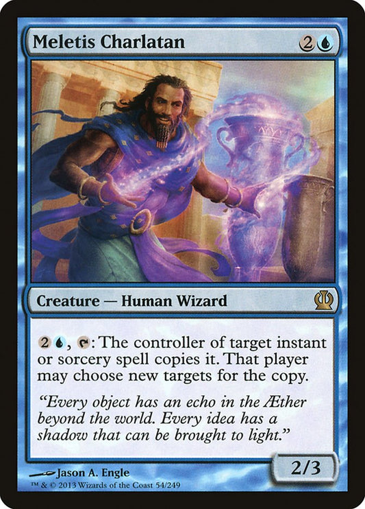 This Is An Image Of The Magic The Gathering Card Meletis Charlatan From The Set Theros - Designed By Artist Jason A. Engle