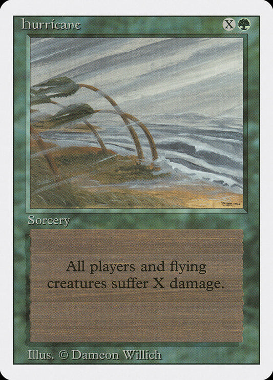 This Is An Image Of The Magic The Gathering Card Hurricane From The Set Tenth Edition - Designed By Artist John Howe