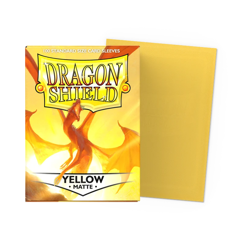Matte Yellow - Dragonshield - 100 Standard Size Sleeves
