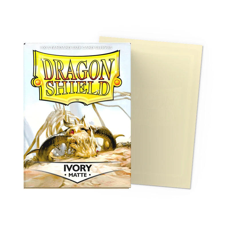 Matte Ivory - Dragonshield - 100 Standard Size Sleeves
