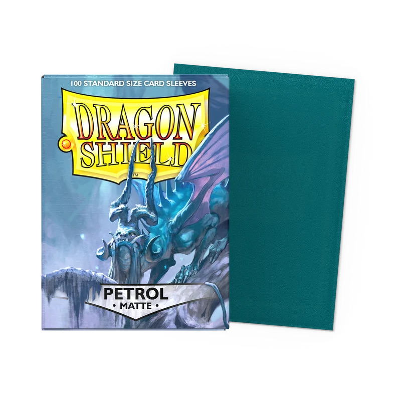 Matte Petrol - Dragonshield - 100 Standard Size Sleeves