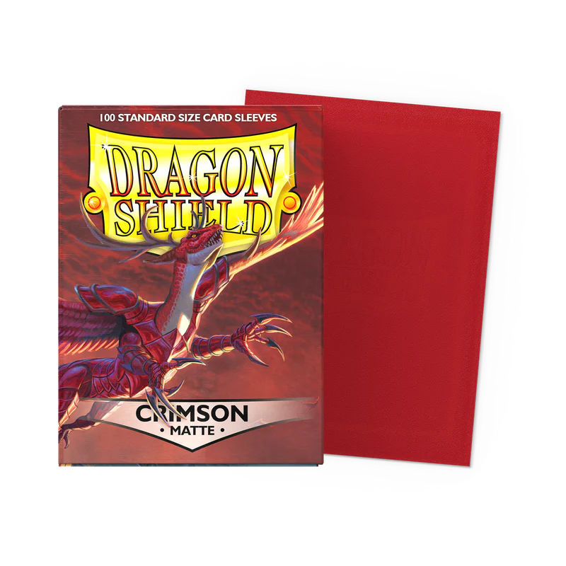 Matte Crimson - Dragonshield - 100 Standard Size Sleeves
