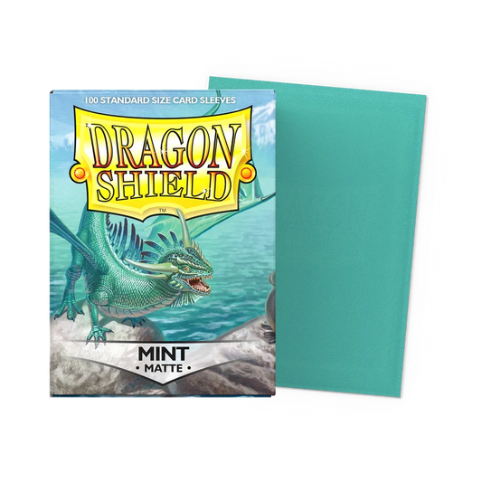 Matte Mint - Dragonshield - 100 Standard Size Sleeves