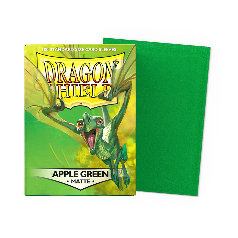 Matte Apple Green - Dragonshield - 100 Standard Size Sleeves