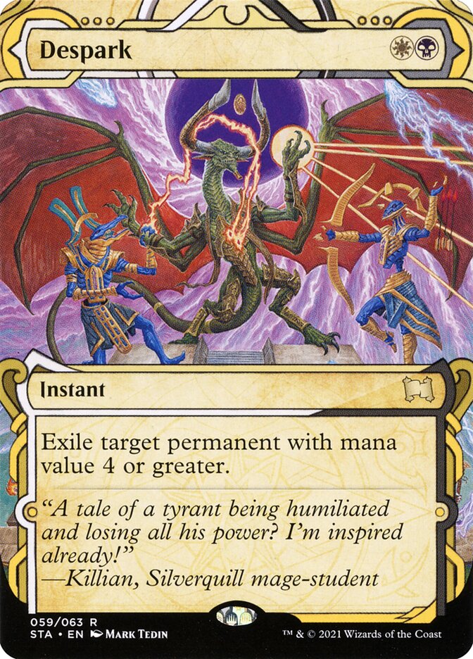 This Is An Image Of The Magic The Gathering Card Despark From The Set Tarkir: Dragonstorm Commander - Designed By Artist Slawomir Maniak